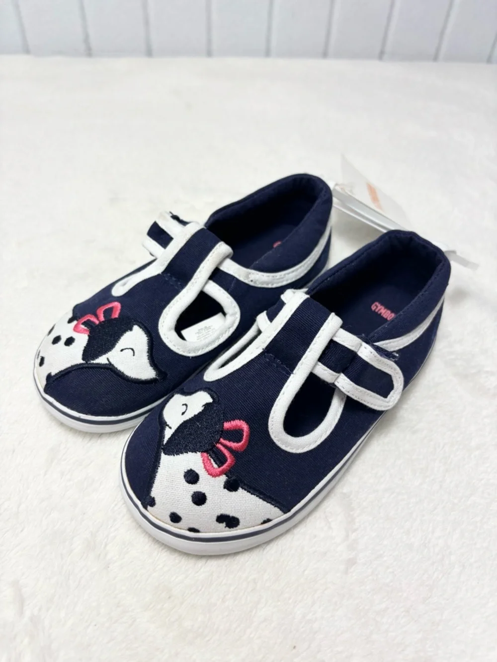 Gymboree Best in Show Navy‎ Blue Canvas Puppy Dog Shoes Size 10 Toddler